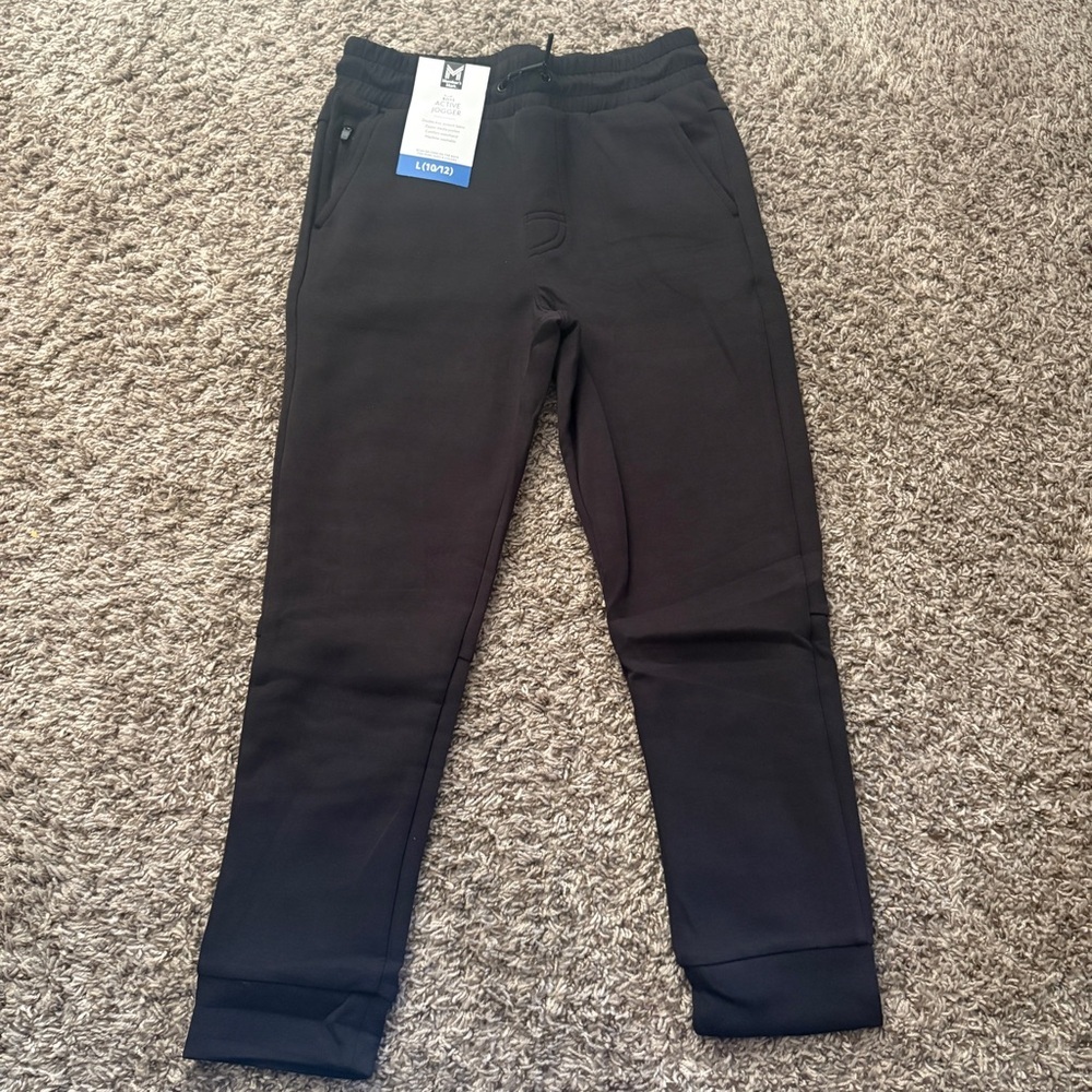 Boys Active Black Joggers
